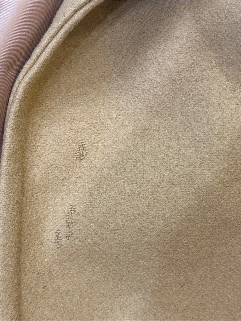 Michael Kors Camel Double-Breasted Peacoat Wool Size 14